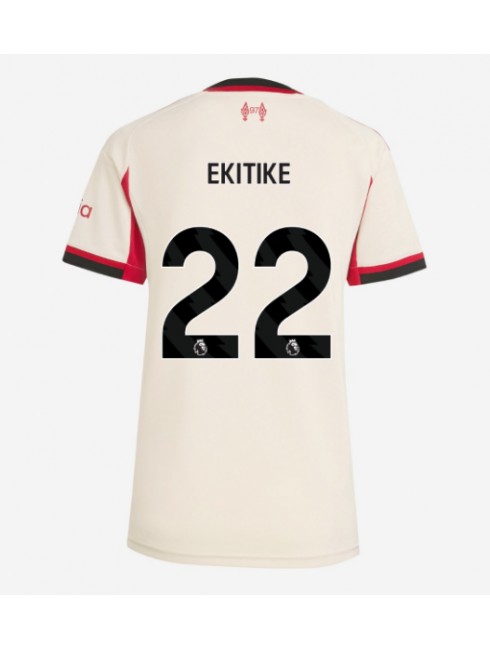 Zenske Futbalové oblečenie Liverpool Hugo Ekitike #22 2025-26 Krátky Rukáv - Preč Zenske Futbalové oblečenie Liverpool Hugo Ekitike #22 2025-26 Krátky Rukáv - Preč